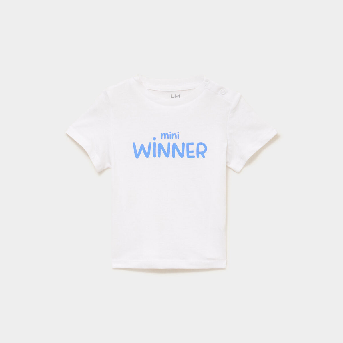 T-shirt manches courtes coton blanc b&eacute;b&eacute; gar&ccedil;on