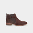 Bottines chelsea avec boucles marron foncé femme