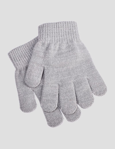 Lot 2 paires de gants multicolore fille