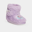 Chaussons bottines Reine des neiges mauve fille