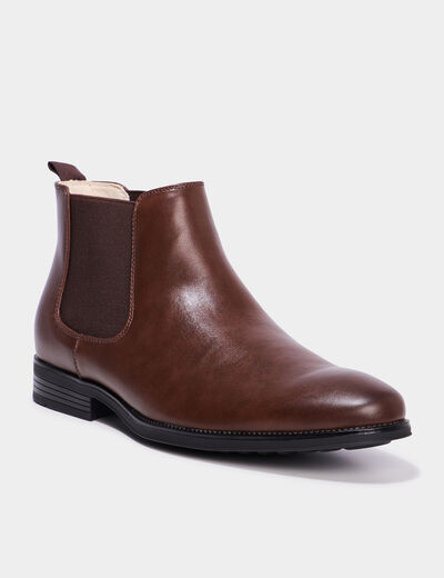 Bottines chelsea marron homme