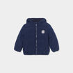 Doudoune doublure polaire à capuche bleu marine bébé garçon