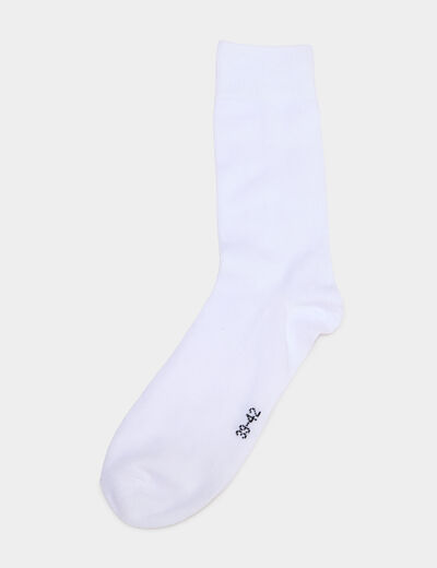 Lot 10 paires de chaussettes blanc homme