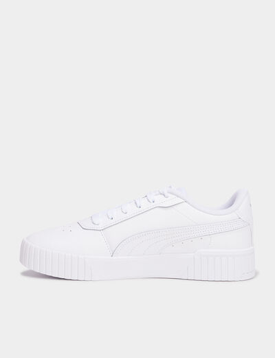 Tennis à lacets Puma Carina blanc femme