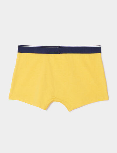 Lot 5 boxers coton jaune garçon