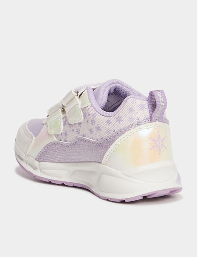 Baskets running lumineuses Frozen violet fille