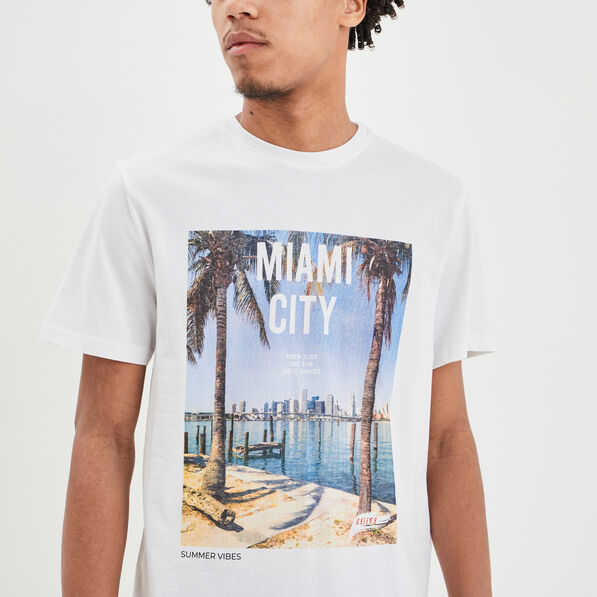 t shirt manches courtes creeks blanc homme T-shirt manches courtes Creeks blanc homme