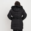 Doudoune longue déperlante à capuche noir femme grande taille