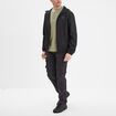 Veste à capuche zippée Trappeur noir homme