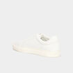Tennis basses en cuir blanc homme