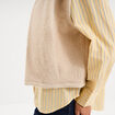 Veste sans manches sable femme