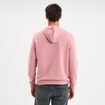 Sweat molleton à capuche hoodie vieux rose homme