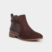 Bottines chelsea avec boucles marron foncé femme