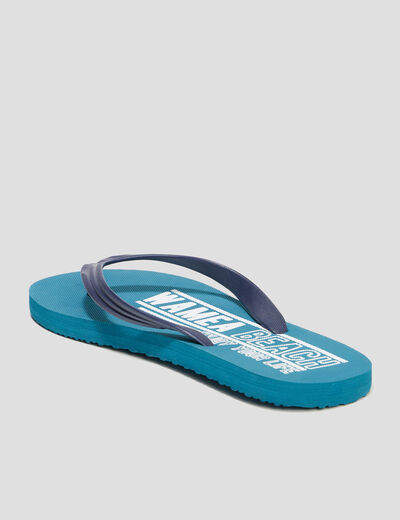 Tongs bleu turquoise homme