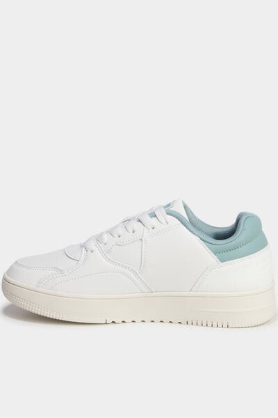 Baskets &agrave; lacets Champion RD25 vert femme