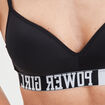 Soutien-gorge triangle microfibre noir femme