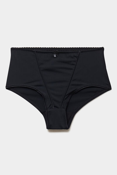 Culotte taille haute noir femme