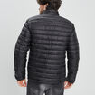 Doudoune droite légère col montant noir homme