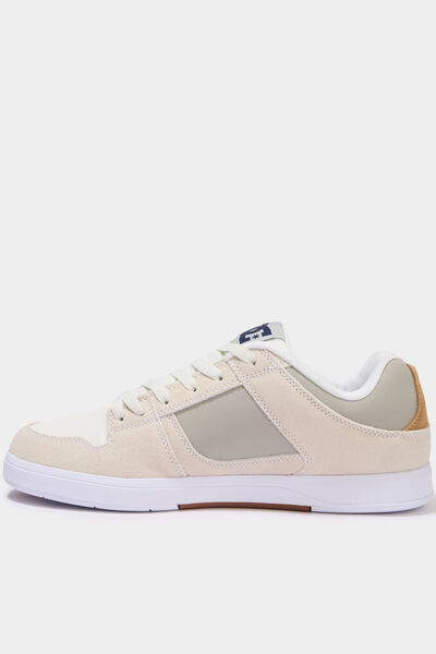 Baskets en cuir su&eacute;dine antid&eacute;rapantes sable homme