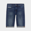 Bermuda regular en jean denim dirty homme