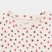 T-shirt c&ocirc;tel&eacute; ajust&eacute; manches longues beige fille