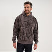 Sweat hoodie &agrave; capuche molleton taupe homme