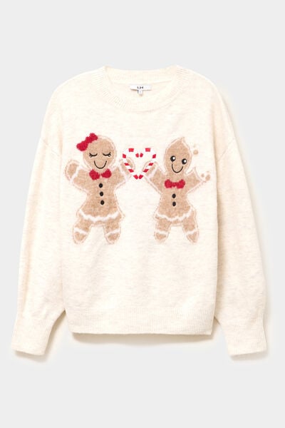 Pull de No&euml;l sable femme