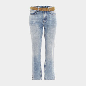 Jeans regular stretch ceinturé denim double stone homme