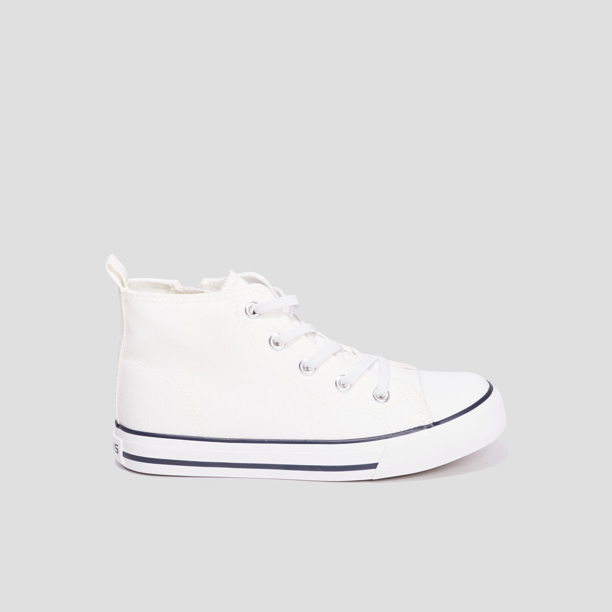 Tennis montantes en toile Creeks blanc fille