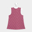 Robe droite sans manches prune bébé fille