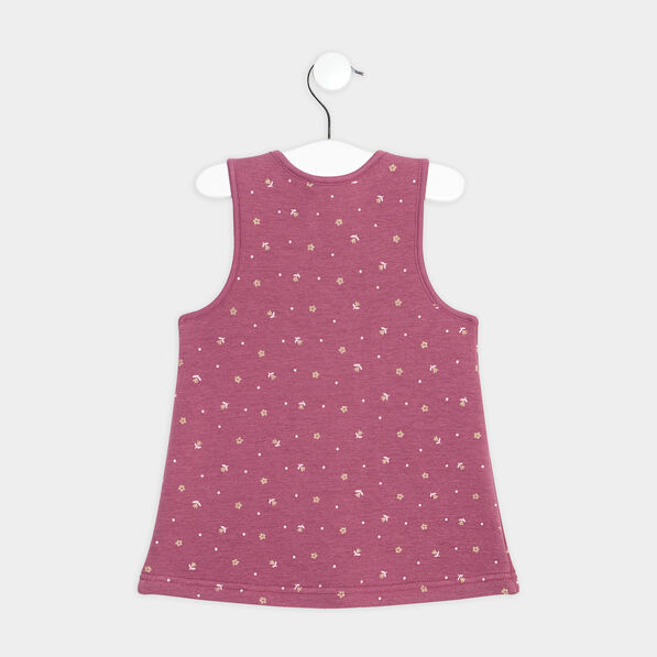 robe droite sans manches prune bebef Robe droite sans manches prune bébé fille