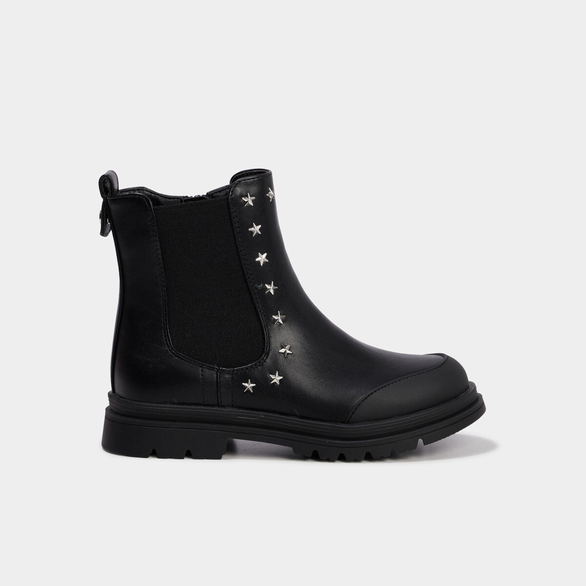 Boots avec clous &agrave; fermeture zipp&eacute;e noir fille