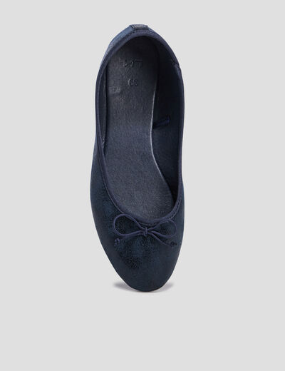 Ballerines irisées bleu femme