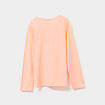 Ensemble pyjama pantalon et t-shirt orange fluo fille