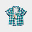Ensemble chemise et débardeur Creeks bleu turquoise bébé garçon
