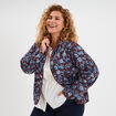 Veste matelass&eacute;e r&eacute;versible marron femme grande taille