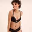 Soutien-gorge padd&eacute; noir femme