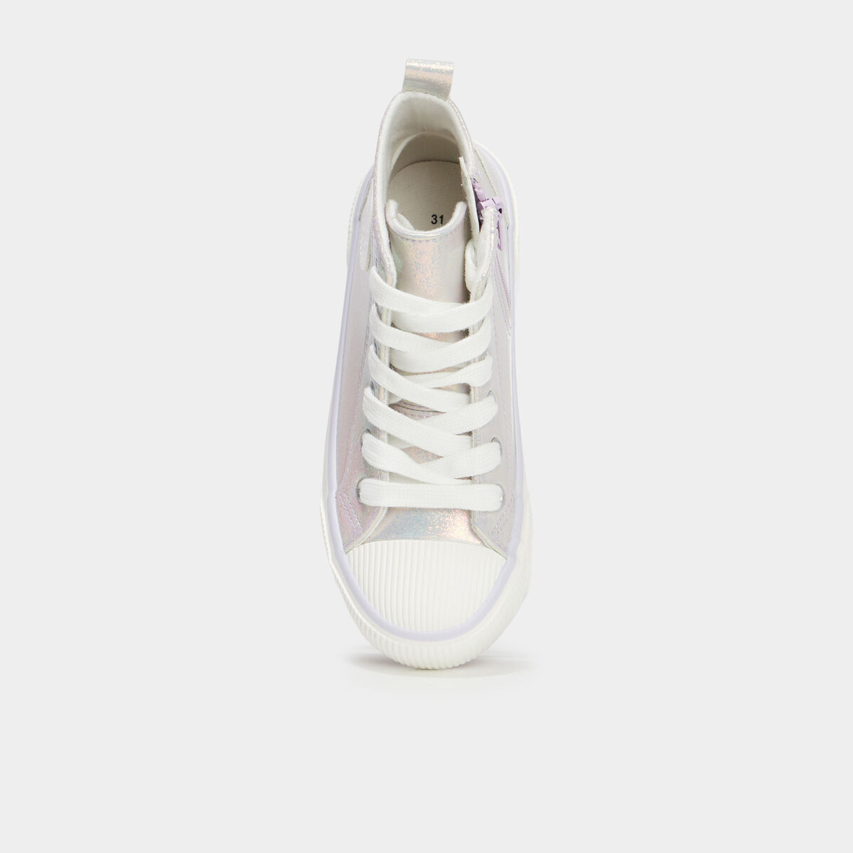 Baskets montantes zipp&eacute;es bout renforc&eacute; violet fille