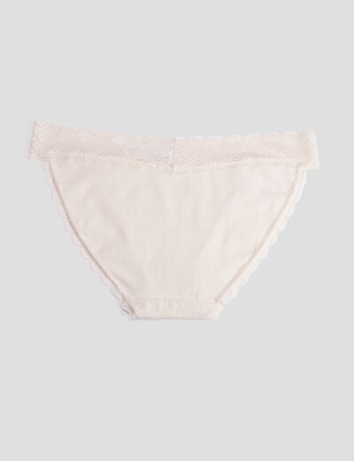 Lot de 4 culottes à imprimé 'DIM' - Rose - - 18.00