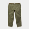 Pantalon chino taille haute coton vert kaki femme grande taille