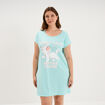 Chemise de nuit courte Aristochats Marie bleu turquoise femme grande taille