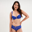 Shorty en dentelle bleu electrique femme