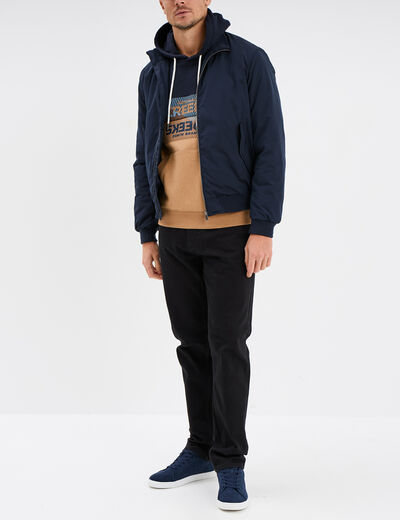 Blouson zippé col montant Creeks bleu foncé homme