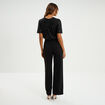 Combinaison pantalon buste sequins noir femme
