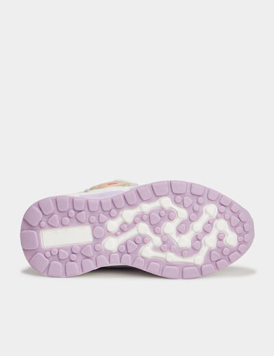 Baskets running lumineuses Frozen violet fille