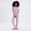 Sweat hoodie molleton à capuche violet clair femme