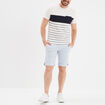 T-shirt droit avec 1 poche Creeks ivoire homme