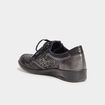 Derbies compensées en cuir Confortissimo noir femme