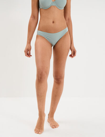 Culotte microfibre sans coutures vert clair femme