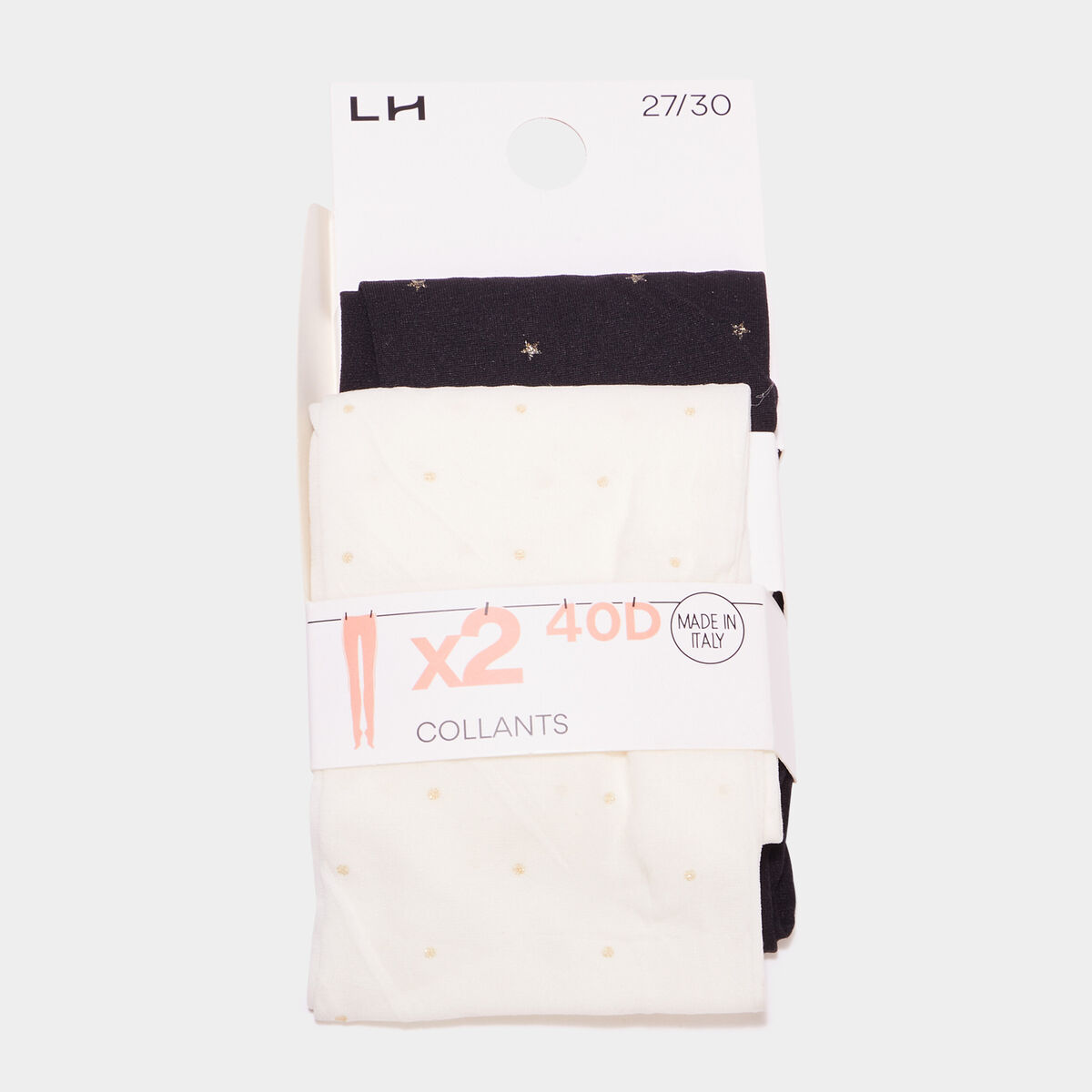 Lot 2 collants multicolore fille
